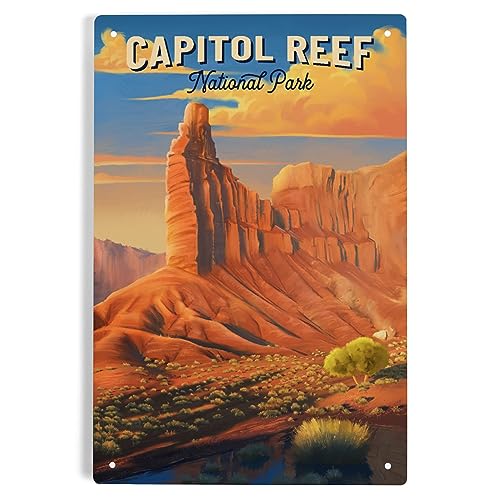 Lantern Press Capitol Reef 6x9 Metal Sign
