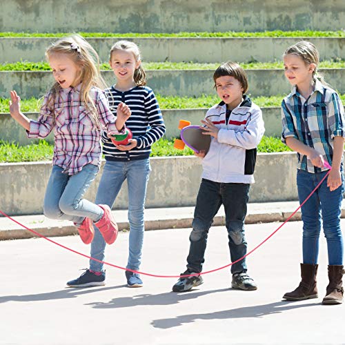 Elcoho 24 Pack Colorful Kids Jump Rope Set Adjustable Plastic Kids Jump Rope Skipping Rope Outdoor Jump Ropes Great Party Favor - Thumbnail 6