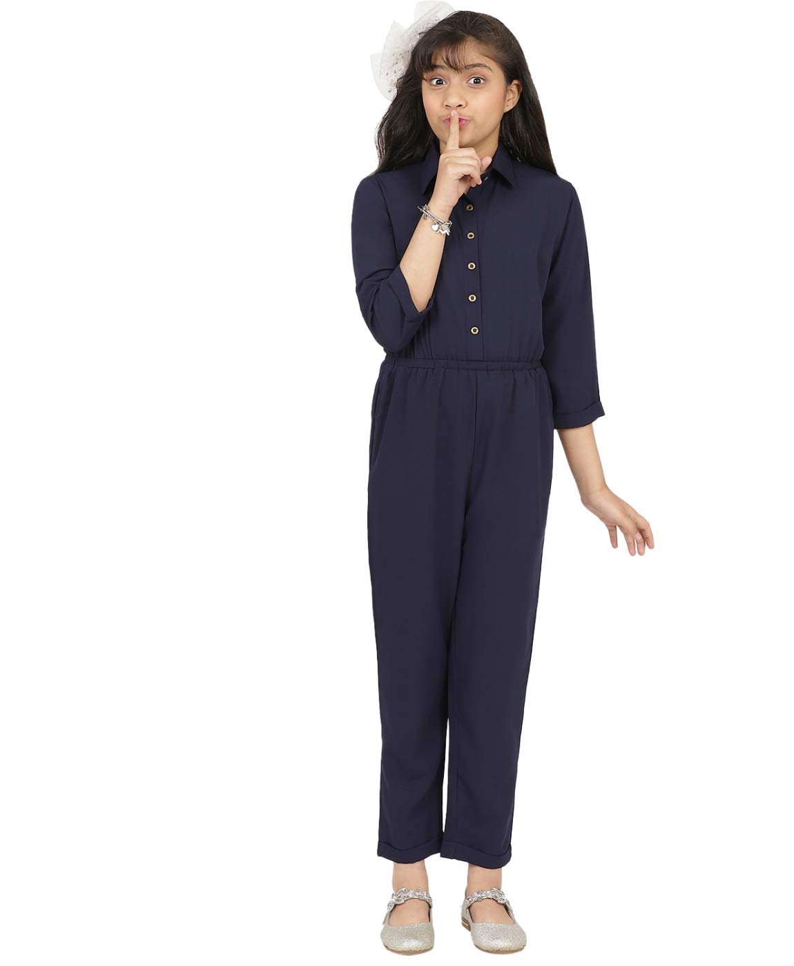Uptownie LiteGirls Maxi Roll Up Jumpsuit