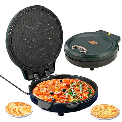 Electric Quesadilla Maker, Pizza Maker - 12 Inch Non-Stick Plates, Countertop Oven for Home or School, Indoor Grill/Griddle for Easy Pizzas and