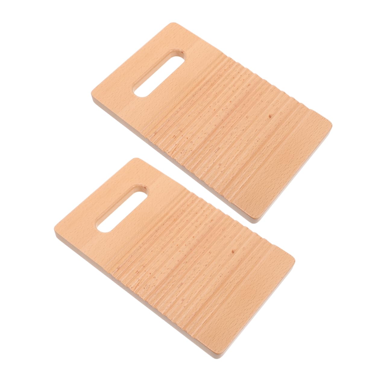 Parliky 2pcs Kids Mini Washboard Hand Washing Clothes Toy Montessori Educational Beech Laundry Scrub Board
