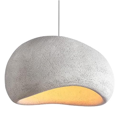 Lumières nordiques en résine pour une chambre esprit Wabi-Sabi cosy