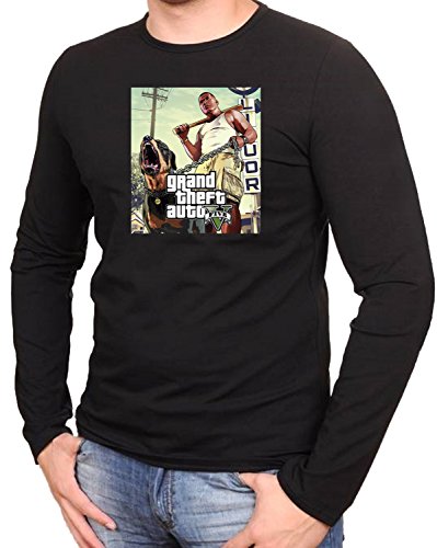 GTA V GTA 5 Grand Theft Auto 5 Rockstar Jogos Games Camisetas de Manga Larga T-Shirt - 130LA