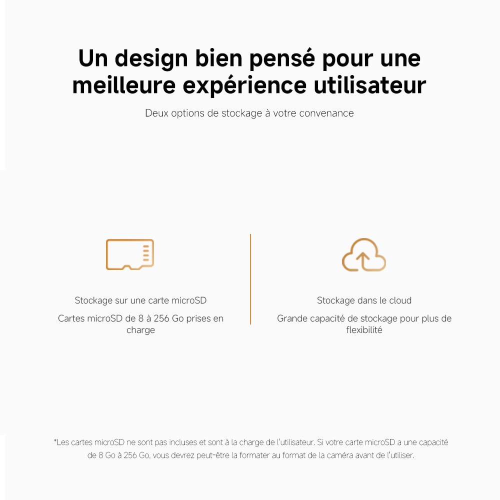 XIAOMI C301 Caméra Intérieure 2K 3MP 360° Surveillance WiFi 6 Détection Personnes Audio Bidirectionnel