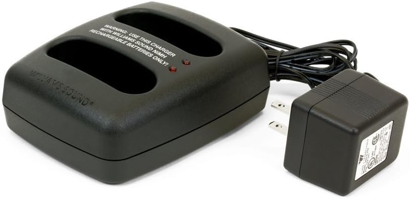 Williams Sound CHG 3502 Body-Pack Dual Charger for use with PLR BP1 Loop Receiver, PPA R37 FM Receiver