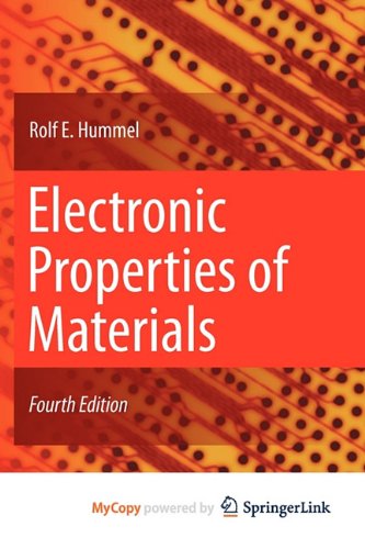 Electronic Properties of Materials 1441981659 Book Cover