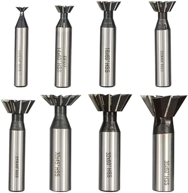 Dovetail Milling Cutter HSS End Mills High Speed Steel CNC Machine Router Bit,16x60 Degrees