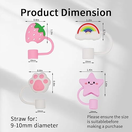 Miniatura 2 de 7 tapas de popote para Stanley Cup  0.394 in para vasos de 40 onzas y 30 onzas, accesorios reutilizables para vasos con pajita