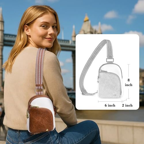 Image of INICAT Travel Sling Bag, Anti Theft Crossbody Bag for Women | RFID Blocking, 8 Card Slots, Black Zipper Pocket, Metal Zippers on Every Pocket, Vegan Leather