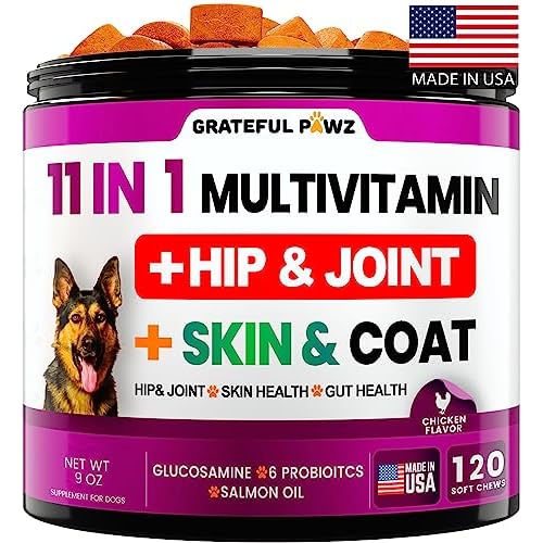 Dog Multivitamin Chewable with Glucosamine – Dog Vitamins and Supplements