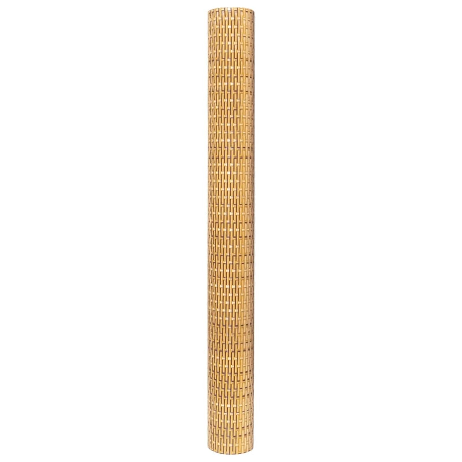 Tidyard Paravent de Balcon Marron Clair 600x80 cm résine tressée, Pare-Vue Brise Écran d'intimité de Jardin, Brise-Vue pour Balcon, Extérieur, Terrasse