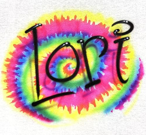 Airbrush Tye Dye Name Design T Shirt4