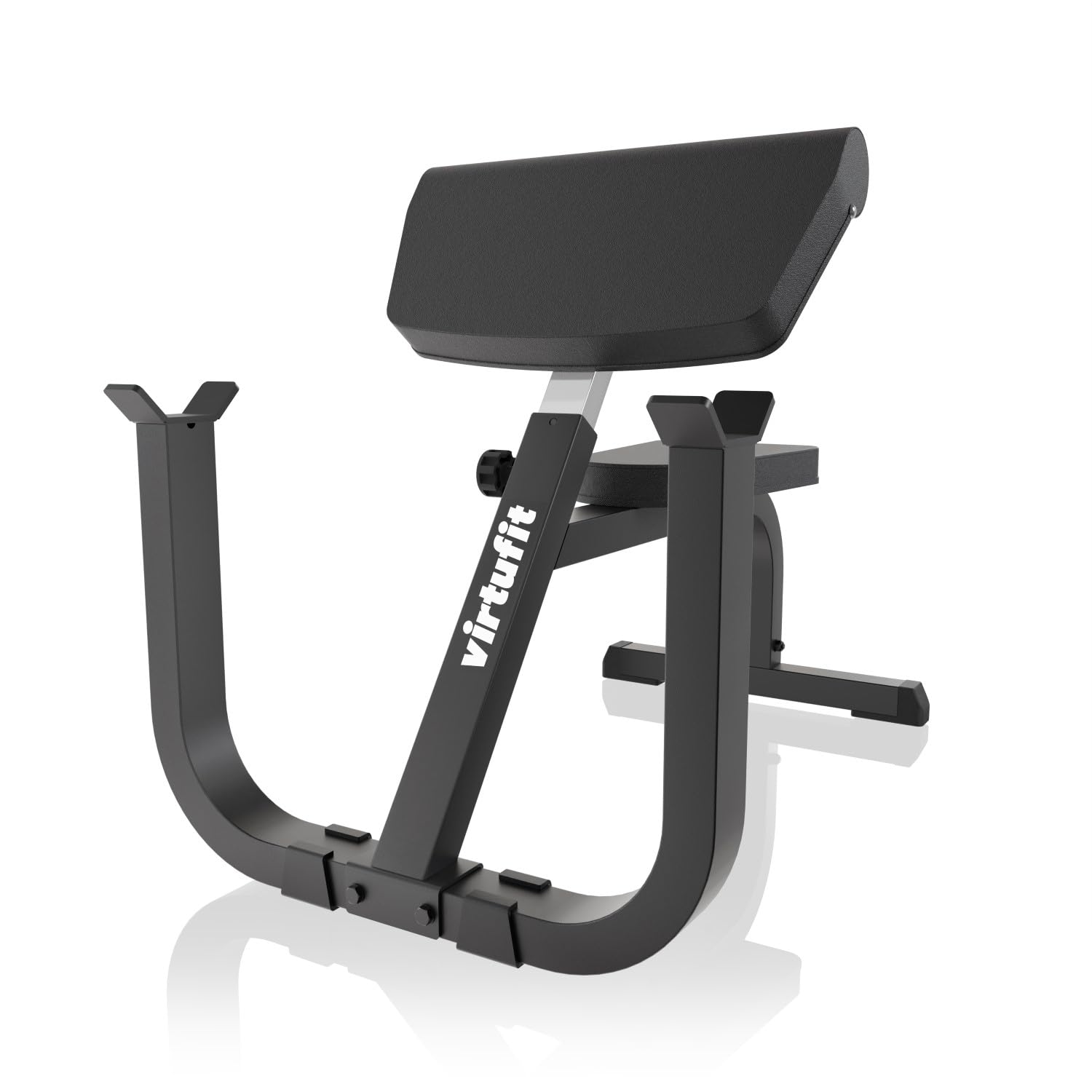 VirtuFit Preacher Curl Station – Verstellbare Curlbank mit Armstütze, Bizeps- & Armtrainer, stabile Hantelbank für Zuhause