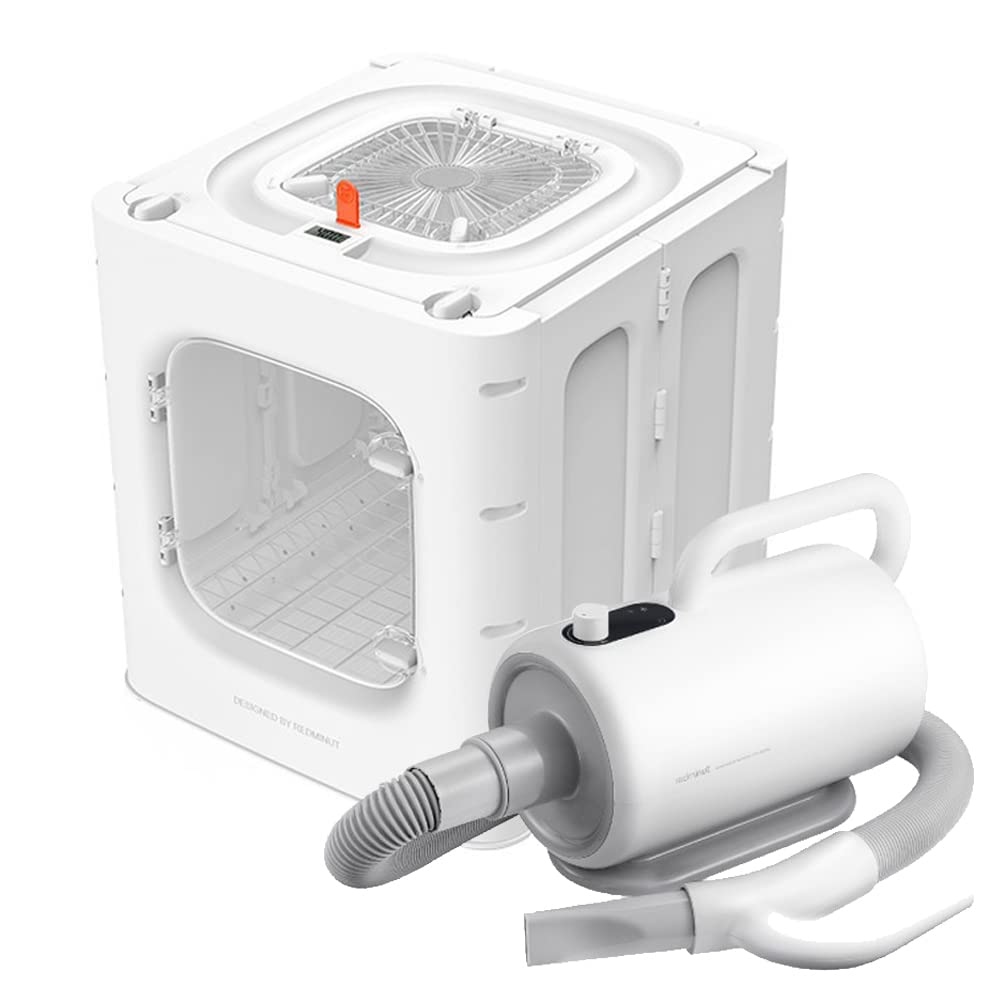 Boîte de séchage pour chat et grand chien avec toit ouvrant de 62L