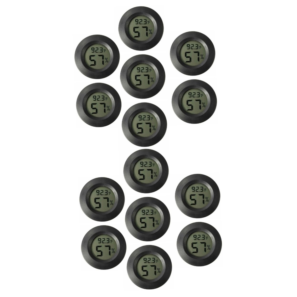 14pezzi Mini Igrometro per Terrario Misuratore e umidità per Rettili e Facile Usare e Resistente