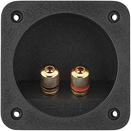 Speakers Terminal Box Shell 2 Copper Binding Post Wire Cable Connector Acoustic Components for Speaker