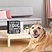SANY DAYO Home I Work Hard So My Dog Can Have A Better Life 6 x 6 inches Wood Box Signs with Inspirational and Funny Pet Quotes for Home Office Décor