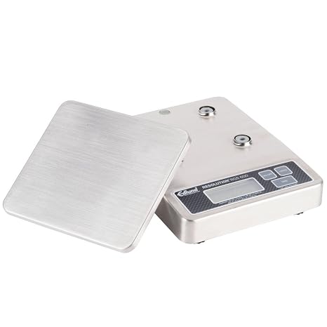 Edlund RGS-600 Resolution Scale with Dual Housing Technology | Precision Gram Weighing Plate for Kitchen Supermarket | (4) Display Options, Dual Voltage, 6.88W x 8.88L x 2.13H, Stainless Steel, NSF
