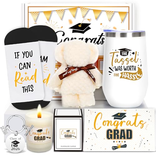Duchong 2026 Graduation Gifts, Congrats Gift Box Set, College High School Graduation Present, Grad Box with Tumbler for Her Him