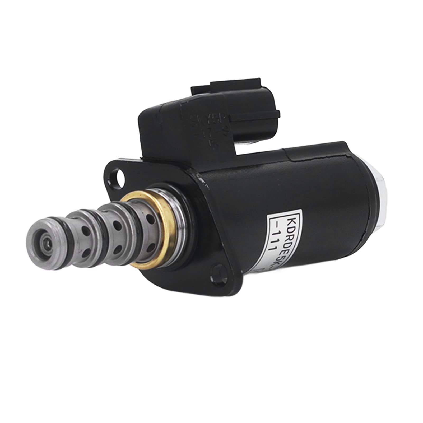 Válvula solenoide eléctrica para excavadora, reemplazo de válvula de control de bomba hidráulica, material de acero de aleación de primera calidad con alta eficiencia de trabajo,
