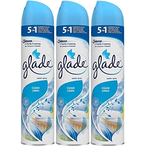 Glade 3 x 300ml Clean Linen Air Fresheners Cover