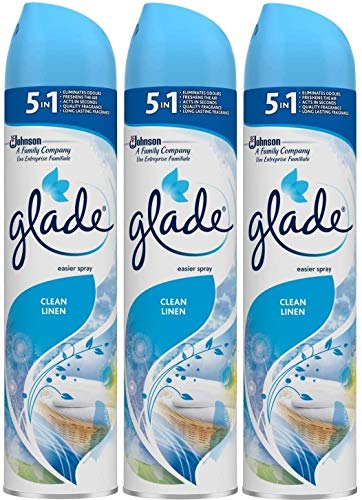 3 x Glade Aerosol Air Freshener 300ml - Clean Linen