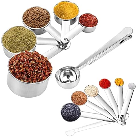 13-Piece Stainless Steel Measuring Set Cover