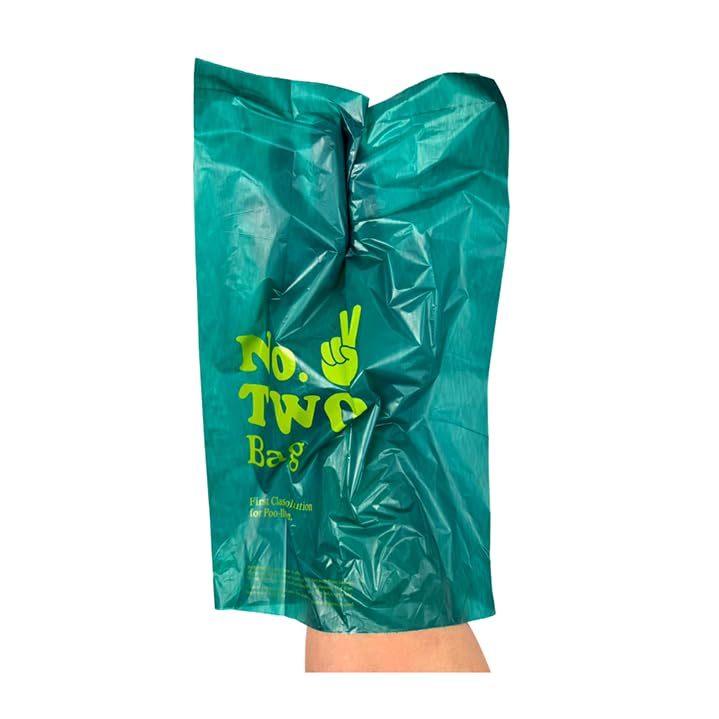 Image of No. Two Dog Poop Bags 240 Count (16 Rolls) Patented Finger Grip Waste Bag for Dogs Unscented Leak-Proof Heavy-Duty 13.5 inch x 9 inch Fits Most Dispensers