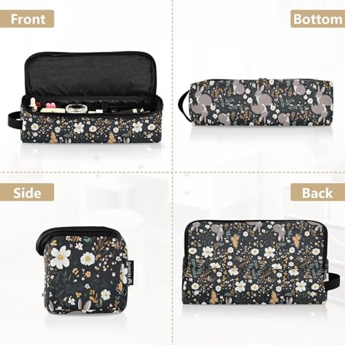 Bolsa de viaje resistente al calor para herramientas de cabello Butterflies Flowers Marble, tapete resistente para planchas, rizador y otros accesorios de cuidado capilar miniatura 5