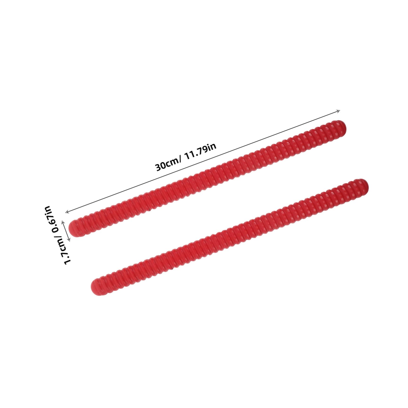 TOYANDONA 4 Piezas Palitos De Ritmo para Instrumentos Musicales De Madera Espiral Palitos De Percusión Aula Escuela y Espectáculos Ritmo