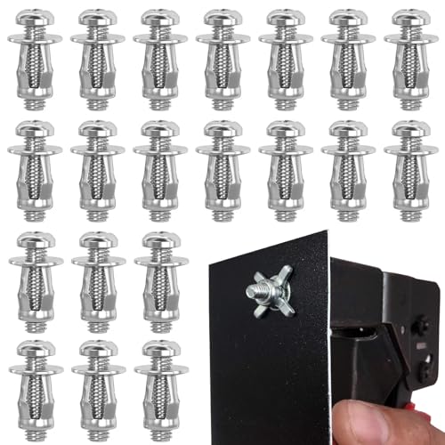 Tadpolez 20 Piezas Tacos de Metal, Tuercas Huecas de Expansión, Tacos Huecos Metálicos, Tuercas de PéTalo de Acero Galvanizado, Para Pared Hueca (M6 x 25)