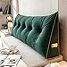 Cuscino Schienale Letto E Divano Cuscino Cuneo Per Letto Premium Imbottito Cuscino Per Testiera Imbottita Cuscino Per Lettino Da Giorno Schienale Lettura Ad Angolo Triangolare (150×50×20cm, Verde)