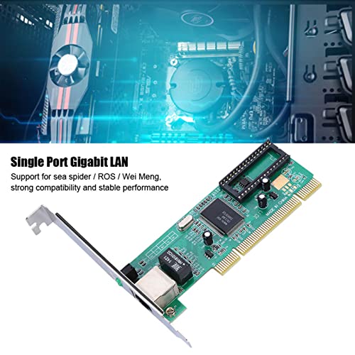 Tarjeta de Red PCI Gigabit Ethernet para PCs de Escritorio, Adaptador de Red PCI 8169 Gigabit Ethernet miniatura 2