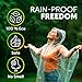 ZENO Disposable Rain Ponchos for Adults - Clear with Hood, Compact Emergency Ponchos for Hiking, Camping, Travel - Pack of 4 - Color Mix Edition