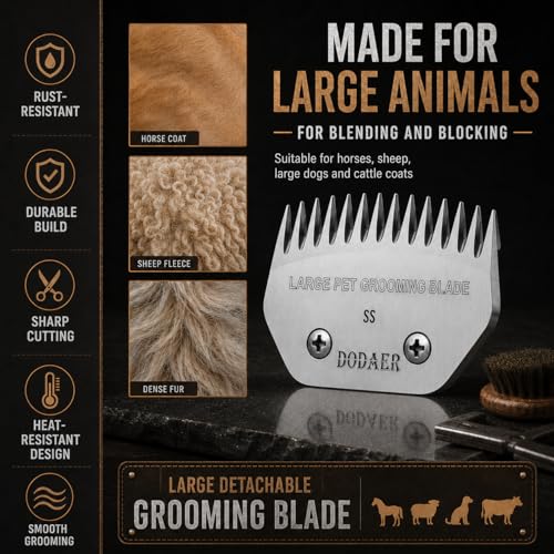 Image of Dog Grooming Blade,Compatible with Andis Super Blending,Oster A5,Wahl KM10