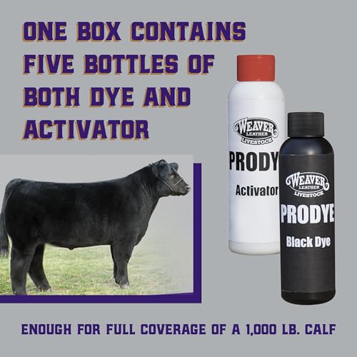 Image of Weaver Livestock Black Hair Dye & Activator Kit for Cattle & Sheep