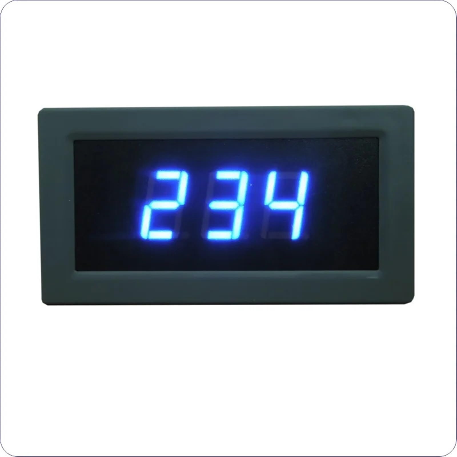 Voltímetro Digital LED de CA de 30 a 500 V, medidor de Voltaje de CA de 110, 220, 230 y 380 V, medidor de Panel, Detector de Voltaje, Monitor de Voltaje.(Full-Closed (Blue))