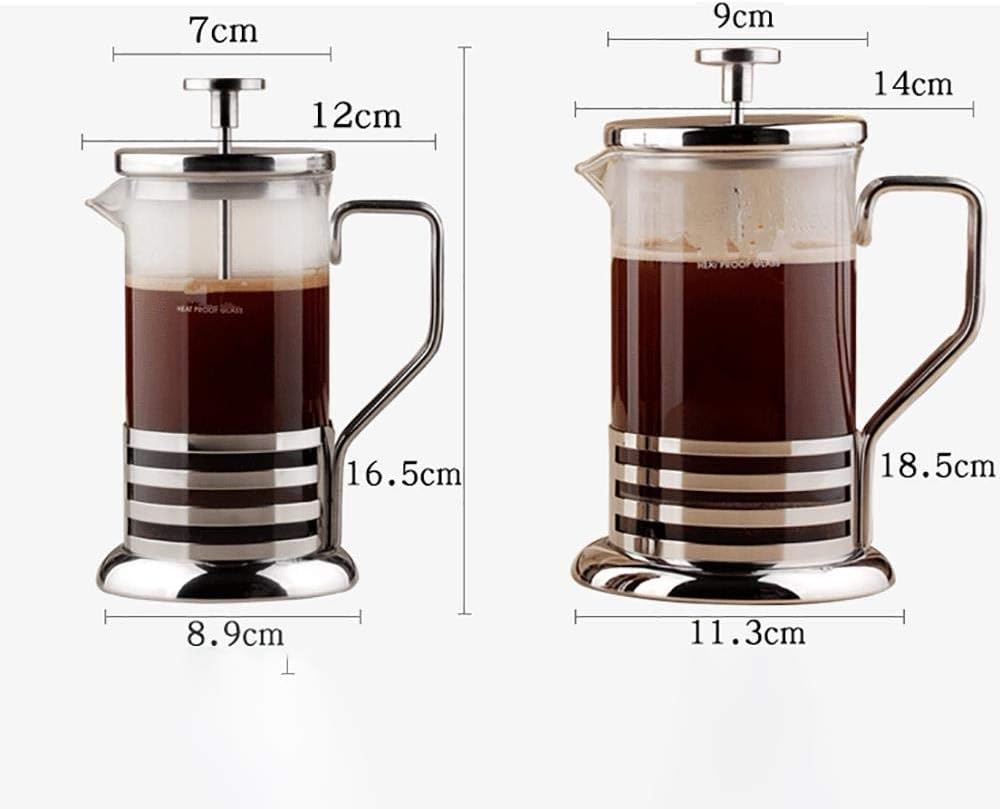 Pressure pot method french press coffee pot glass tea maker handmade coffee filter press pots, 600ml (Color : 350ml)