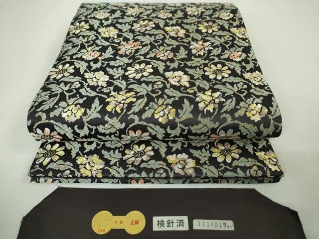 織匠十一代目　篠屋宗兵衛　唐織　華紋　小花　袋帯　着物　123a p 織匠十一代目 篠屋宗兵衛 唐織 華紋 小花 袋帯 着物 123a p 新品】