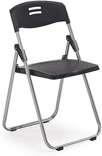 Zzzy Pieghevole Sedia Triple imbracciò ergonomica Sedia Pieghevole in Metallo per Le aziende, Uffici, Chiese, Scuole Governo, Sale Banchetti,Retro Sedia Pieghevole(6-Pack)-Nero