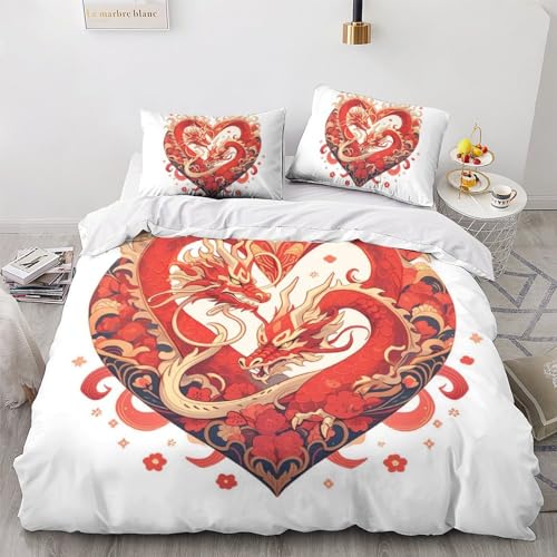 Housses de couette luxe déco chambre literie double fermeture - 2
