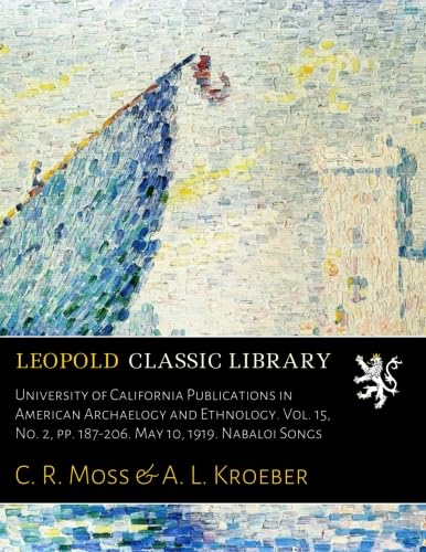 Nabaloi Songs UCPAAE Vol 15 No 2 livre anthropologie 1919