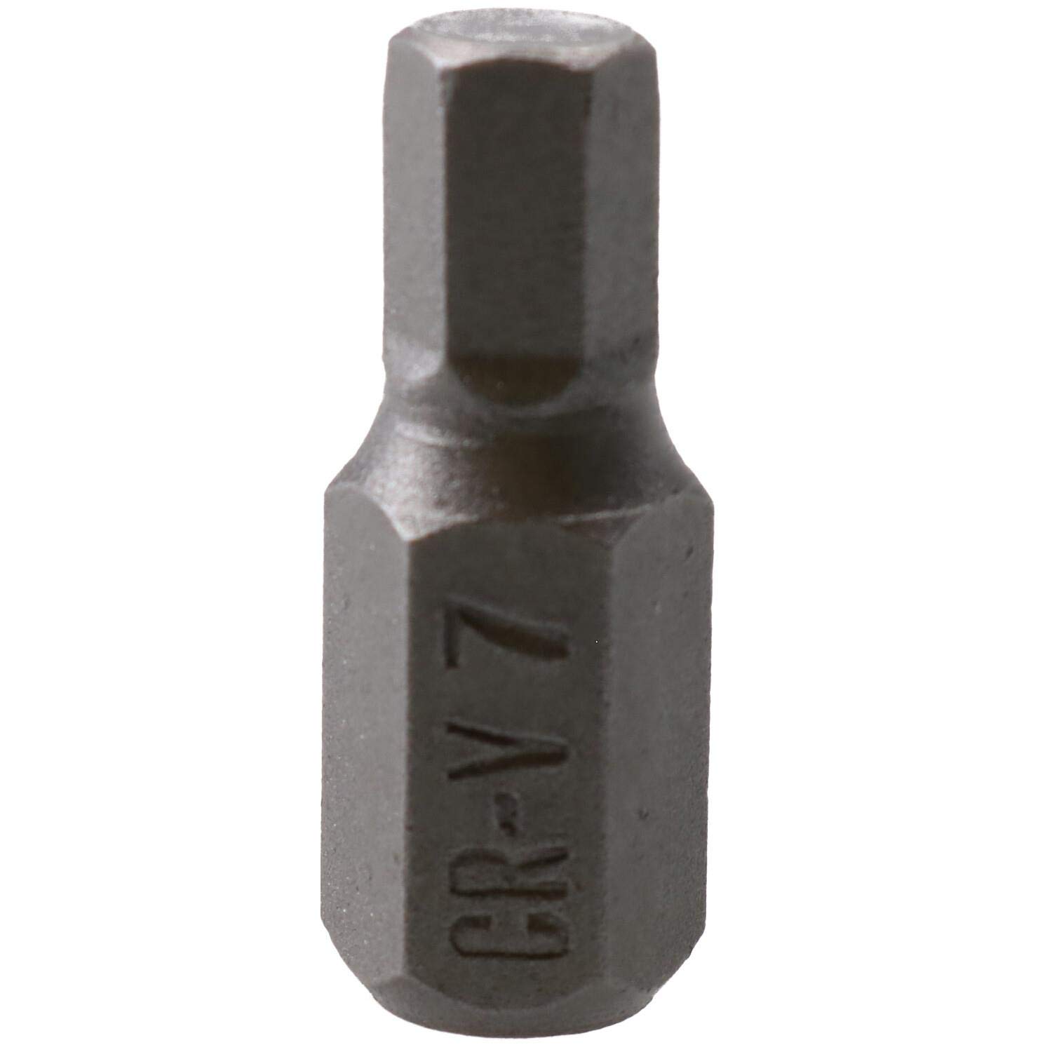 Ab Tools 7Mm Hex Allen Key Bit 30Mm Length 10Mm Shank Chrome Vanadium Hardened Tip