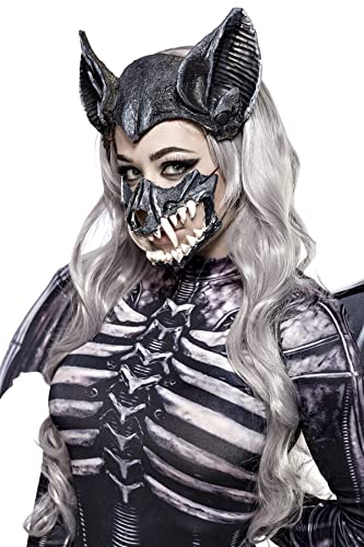 Skull Bat Lady kit complet L canevas strass haute définition - 4