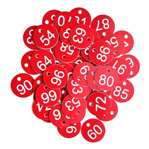 ԍ^OA vX`bN tԍD 100 1`100 }`J[(Red)