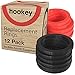 Hookey Ring Toss Replacement Rings, Grab an Extra 12 Rings, 6 red, and 6 Black, for Play with The Hookey toss Game by Elite Sportz