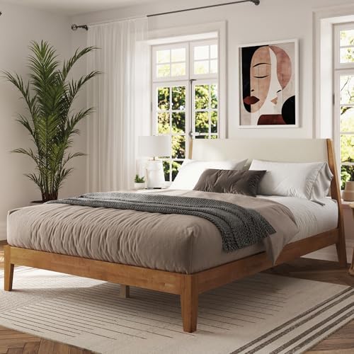 DG Casa Vandermark Solid Wood Easy Install Queen Bed Frame with U...