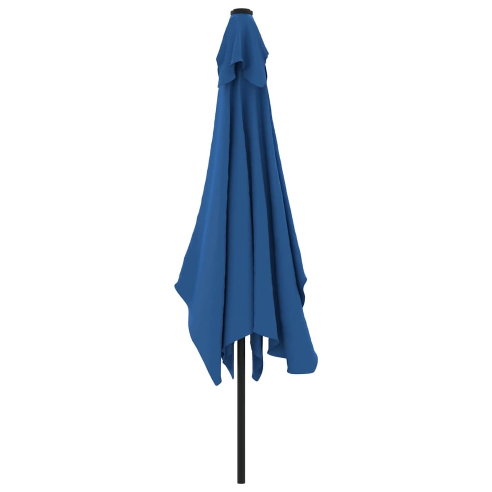 Homgoday Sombrilla de exterior con poste de metal, 300 x 200 cm, azul, para decoración, sombrilla de jardín, sombrillas de exterior, sombrilla de playa, sombrilla de terraza antiviento