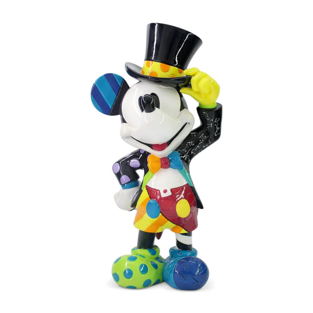 Heartwood Creek Disney Britto Collection Mickey Mouse with Top Hat Figurine