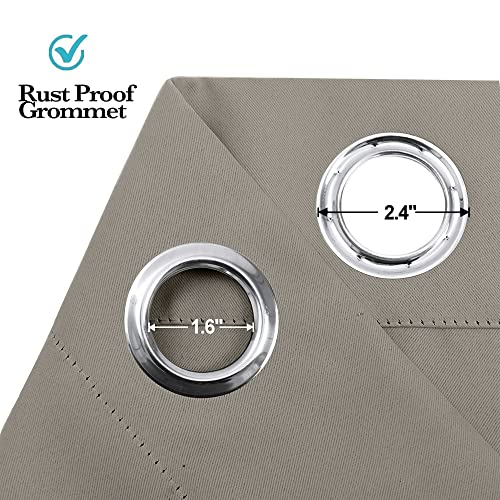 Image of RYB Home Blackout Curtains Thermal Insulating Privacy Temporary Door Curtains for Bedroom Closet Doorway Accordion Door Interior Living Room Kids Nursery Dining, Wide 60 x Long 90 inch, Sand